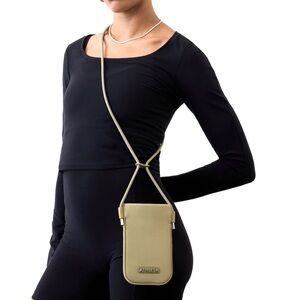 Athleta Olive Green Phone Crossbody Pouch